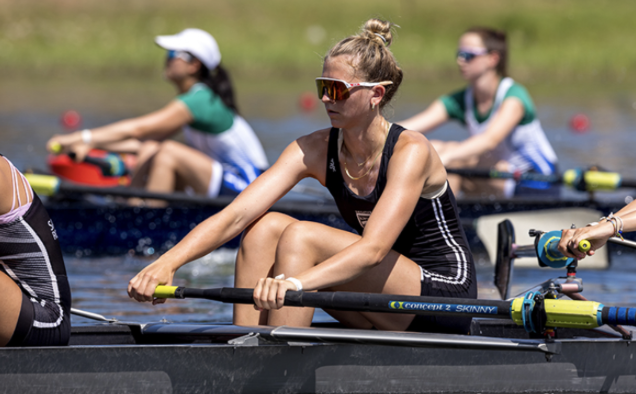 Extracurricular activities are super important for curating a healthy lifestyle. This is me rowing at Youth Nationals at Nathan Benderson Park in Sarasota, FL. (Photo contributed by Row2k). 